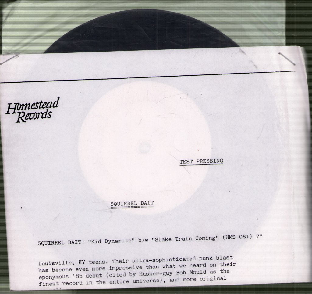 Squirrel Bait - Kid Dynamite - 7 Inch