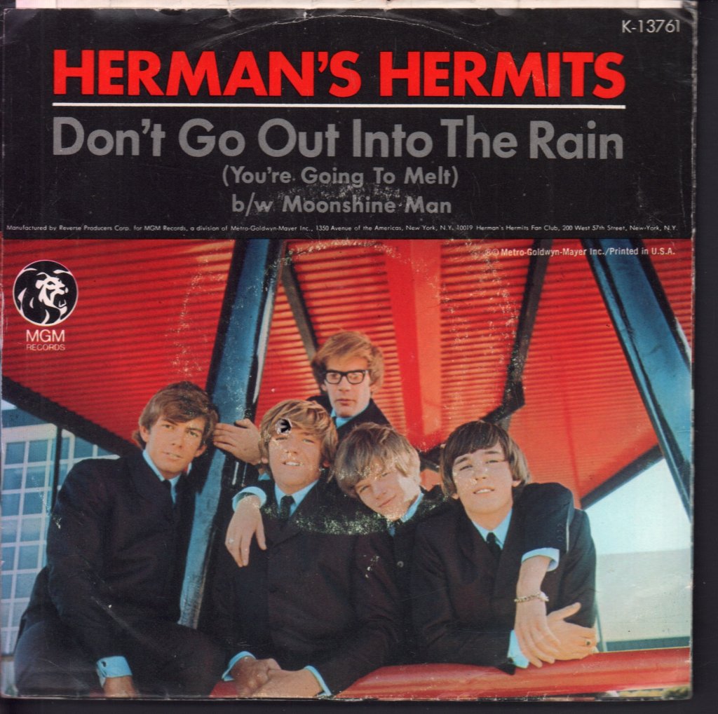 Herman's Hermits - Don't Go Out Into The Rain - 7 Inch