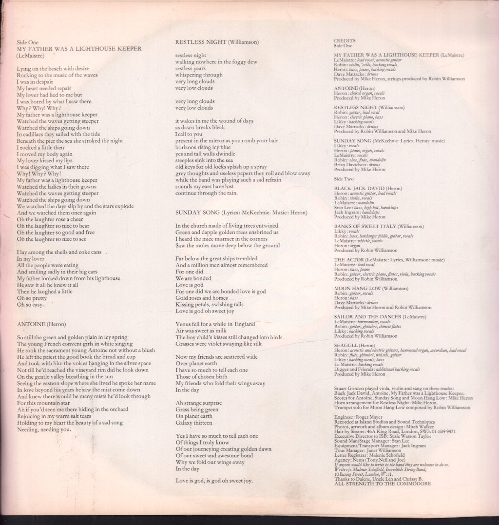 Incredible String Band - Earthspan - Lp