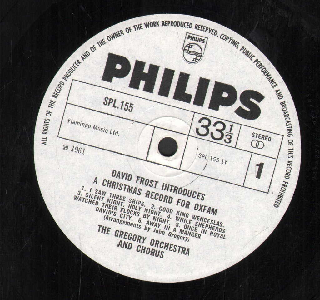 John Gregory And His Orchestra - David Frost Introduces A Christmas Record For Oxfam - Lp