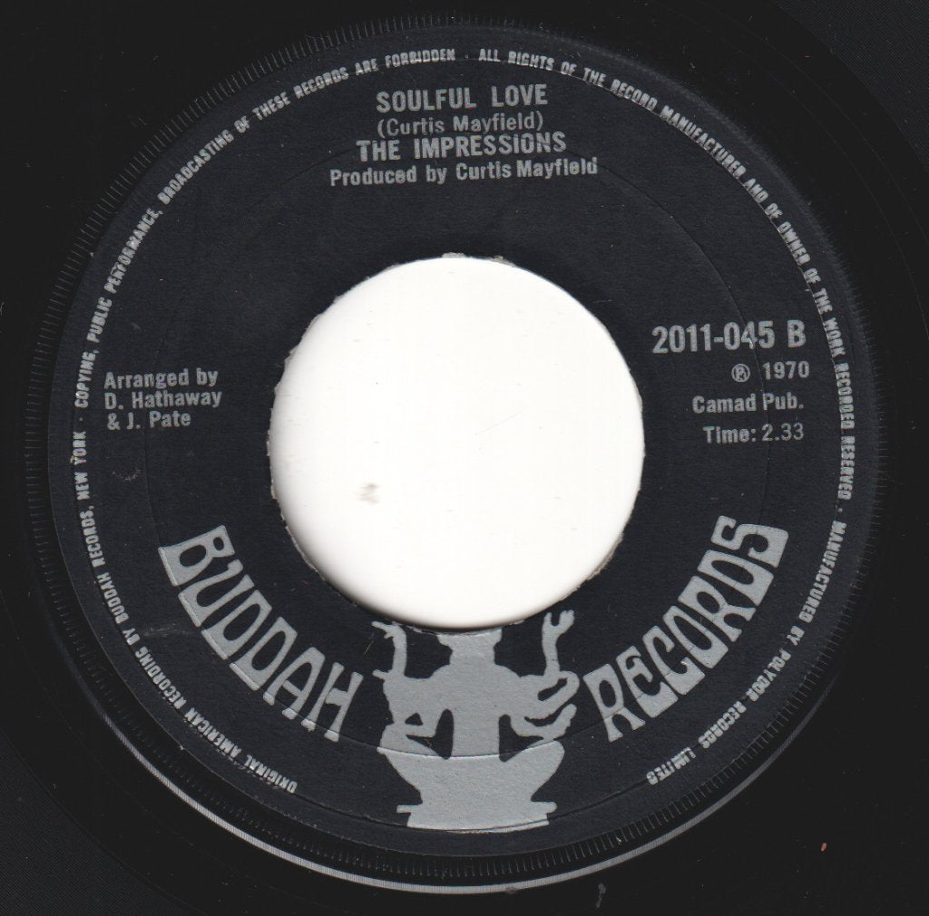 Impressions (Soul Group) - (Baby) Turn On To Me - 7 Inch