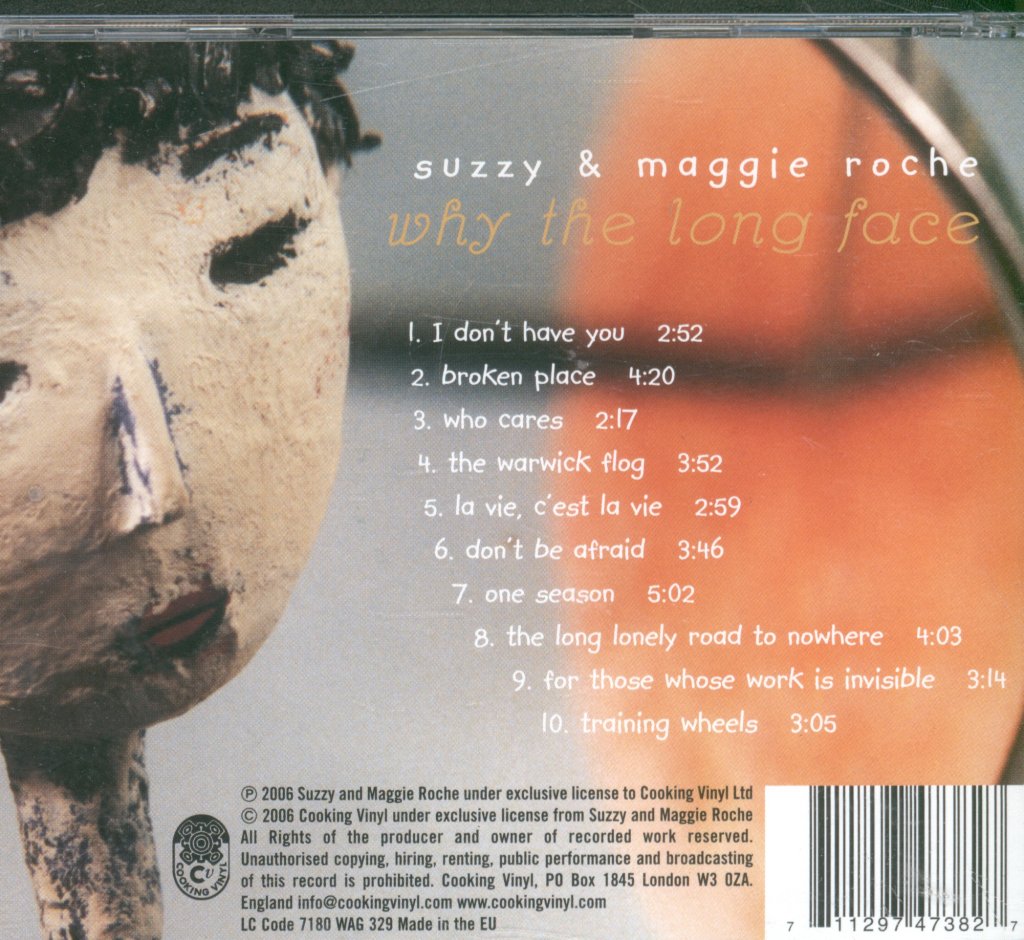 Suzzy And Maggie Roche - Why The Long Face - Cd