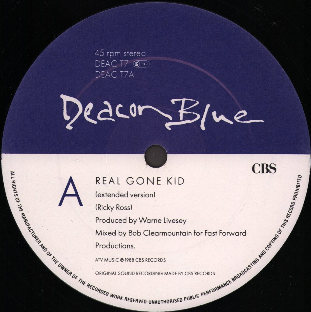 Deacon Blue - Real Gone Kid - 12 Inch
