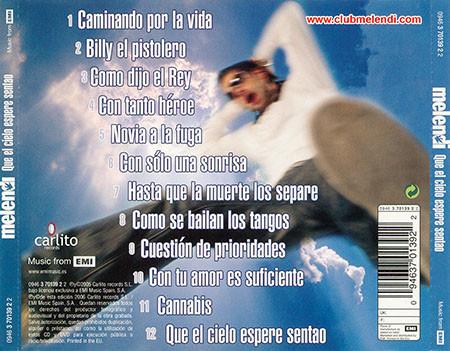 Melendi - Que El Cielo Espere Sentao - Cd