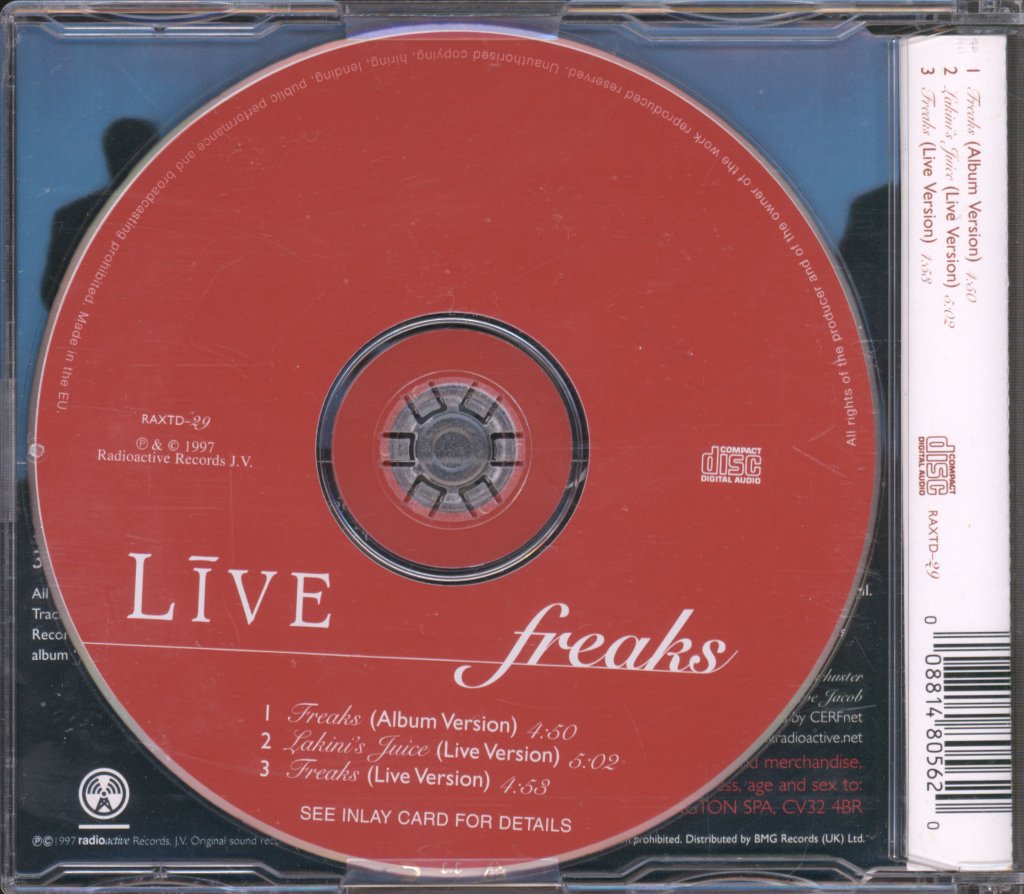 Live - Freaks - Cd