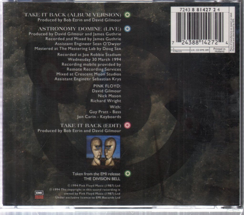 Pink Floyd - Take It Back - Cd