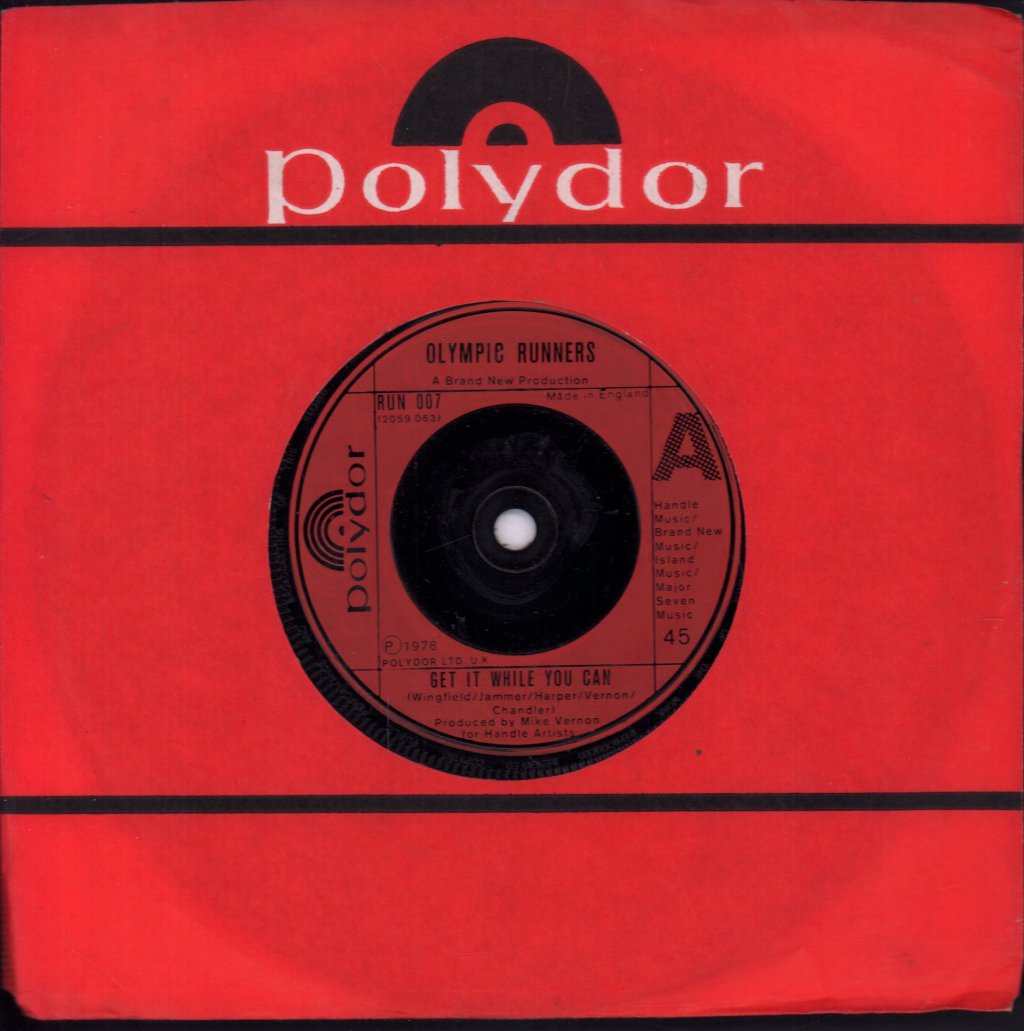 Olympic Runners - Get It While You Can - 7 Inch