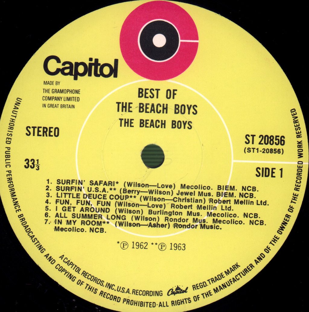 Beach Boys - Best Of The Beach Boys - Lp