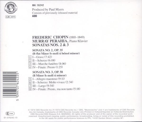 Murray Perahia - Chopin Sonatas (No. 2 In B-flat Minor, Op. 35 / No. 3 In B Minor, Op. 58) - Cd