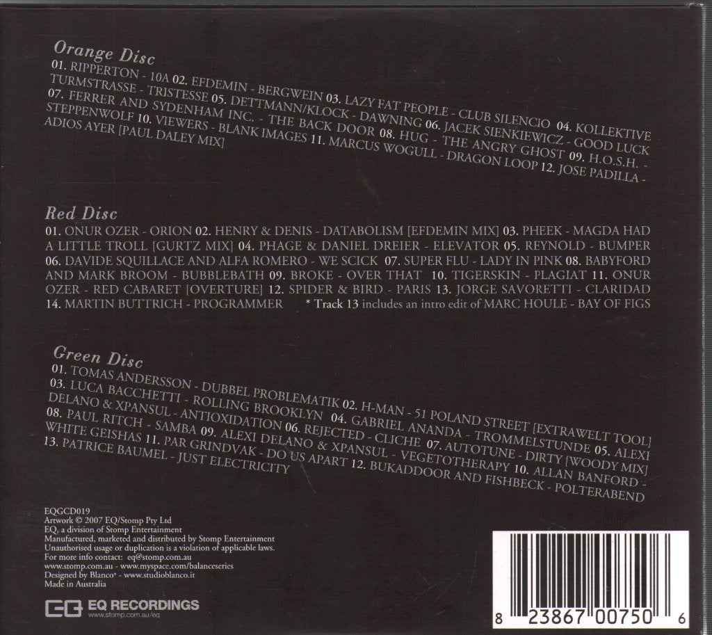 Lee Burridge - Balance Issue N. 12 - Triple Cd