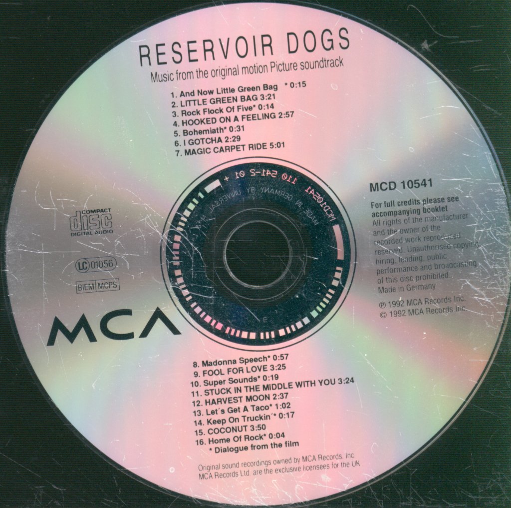Various Artists - Reservoir Dogs - Music From The Original Motion Picture Soundtrack - Cd