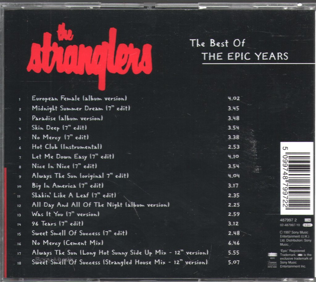 Stranglers - Best Of The Epic Years - Cd