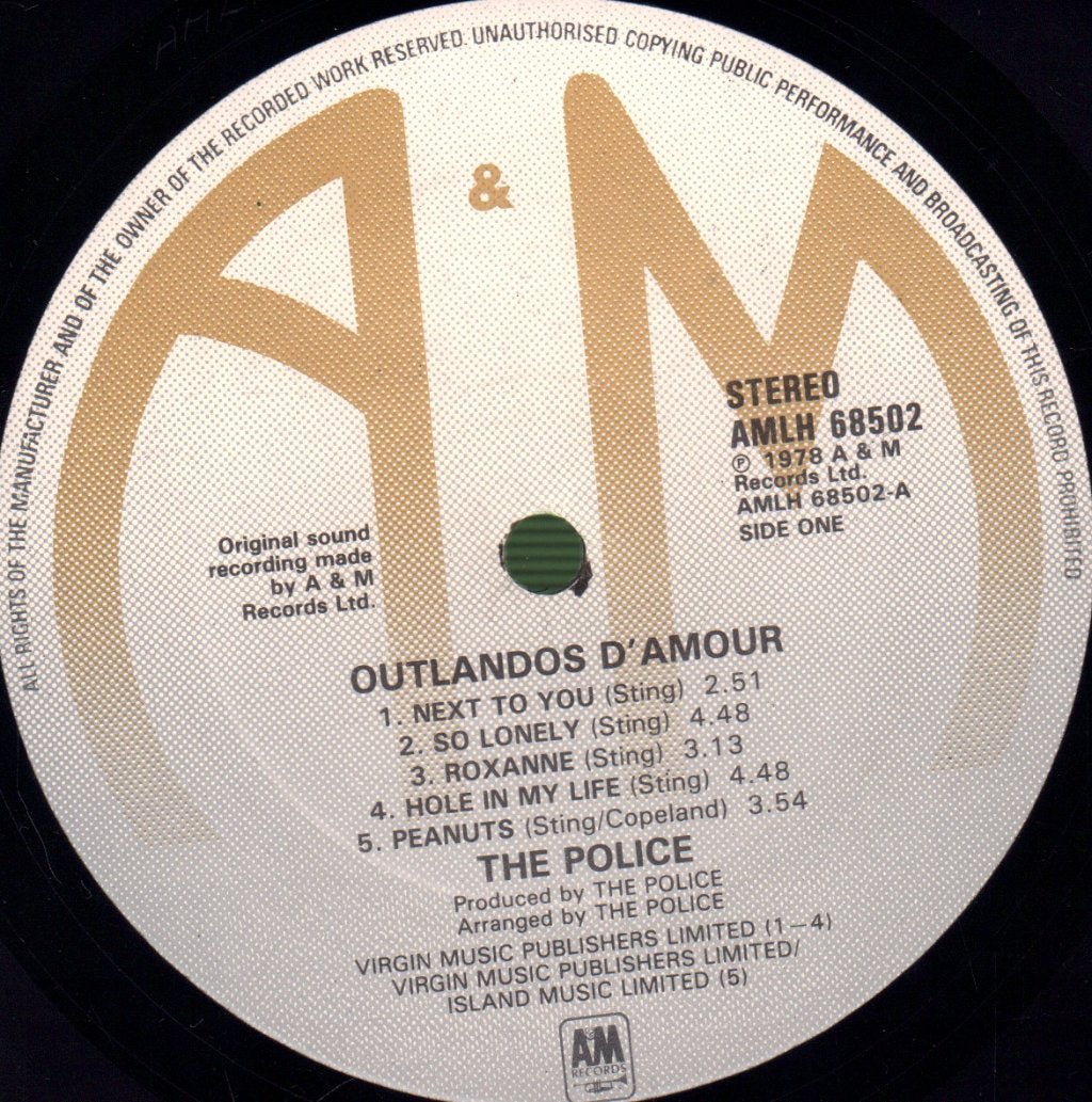 Police - Outlandos D'amour - Lp