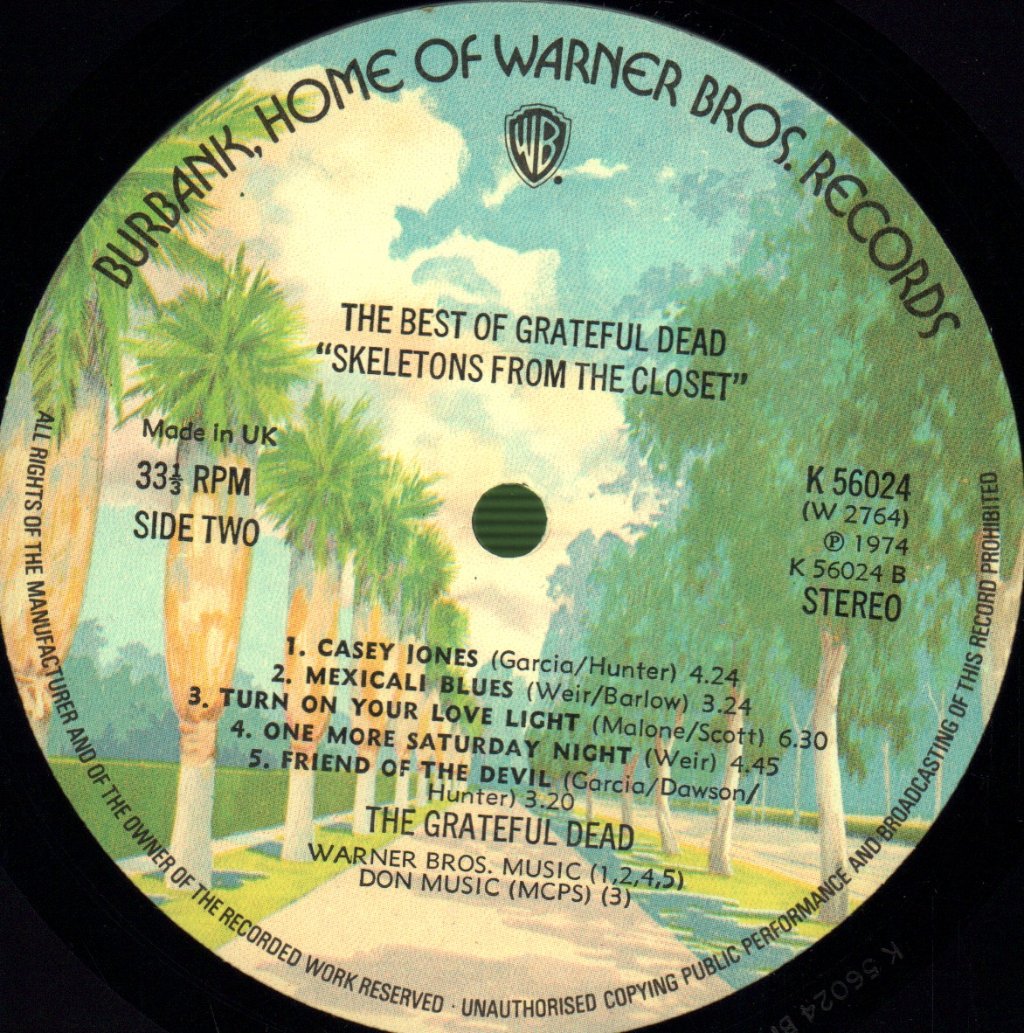 Grateful Dead - Skeletons From The Closet (Best Of) - Lp
