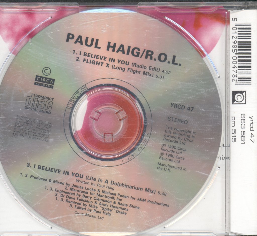 Paul Haig - I Believe In You - Cd