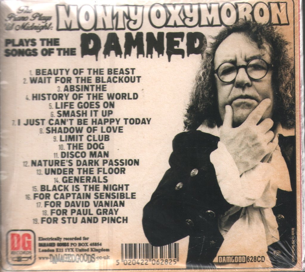 Monty Oxymoron - Piano Plays 'til Midnight: Monty Oxymoron Plays the Songs of the Damned - Cd