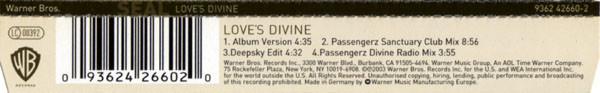 Seal - Love's Divine - Cd