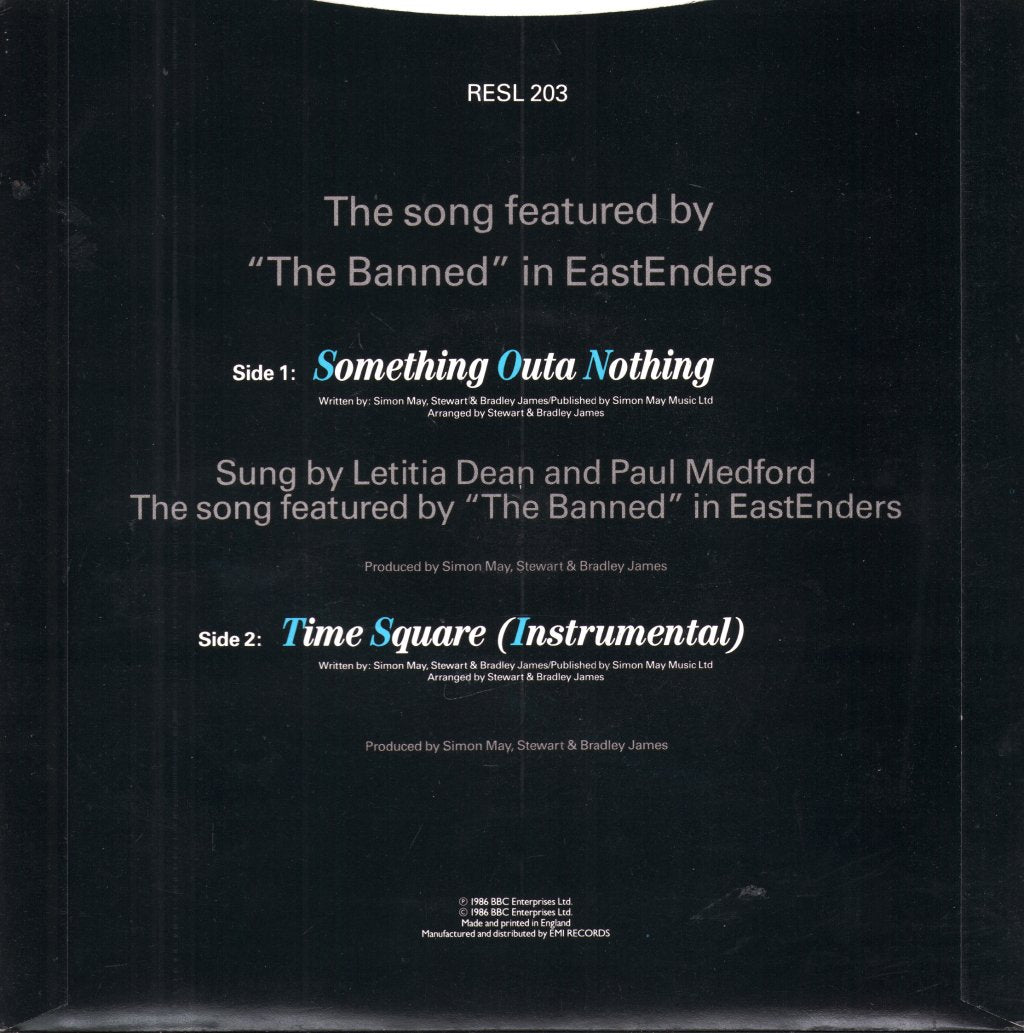 Letitia Dean And Paul Medford - Something Outa Nothing - 7 Inch