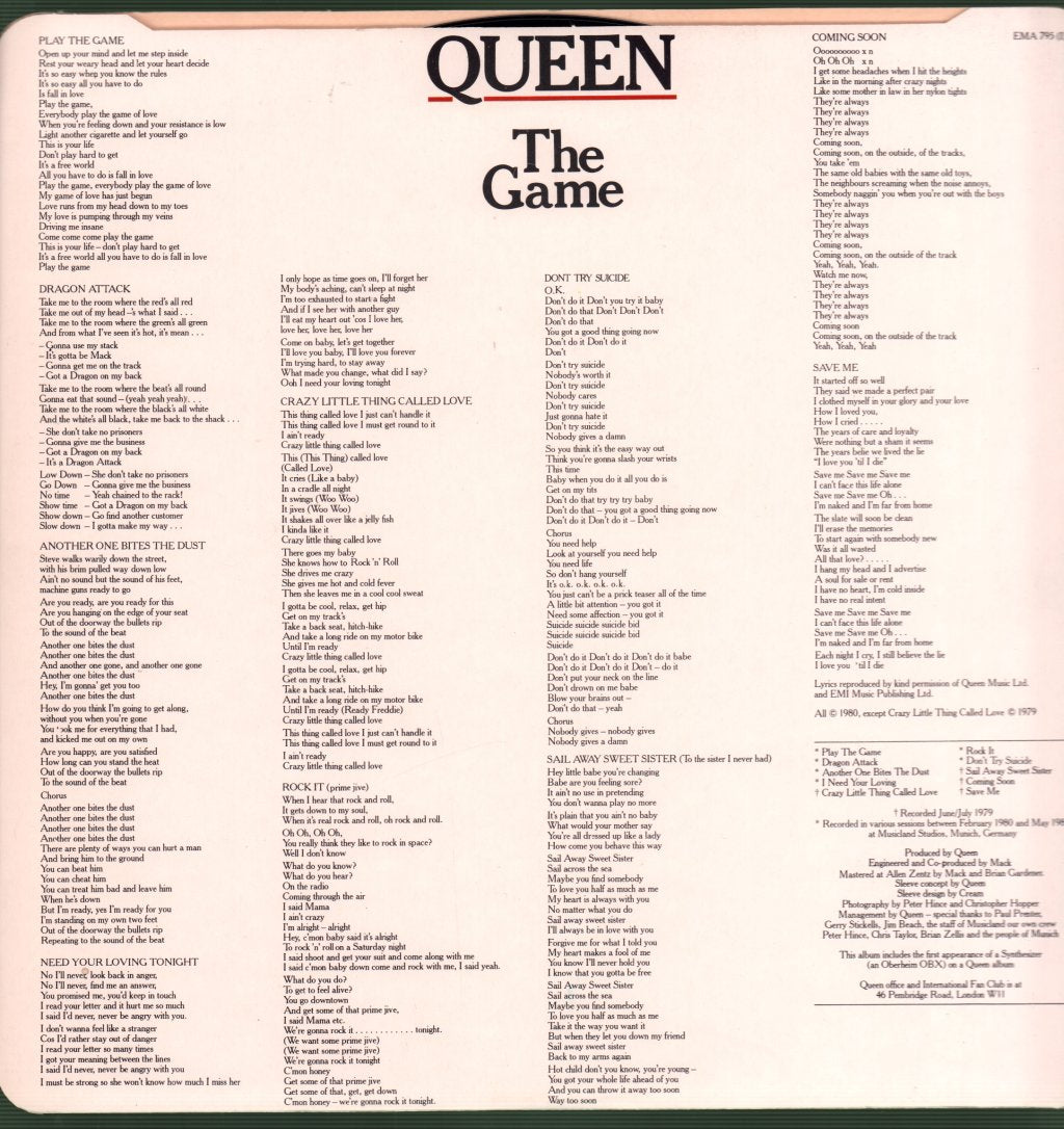 Queen - Game - Lp