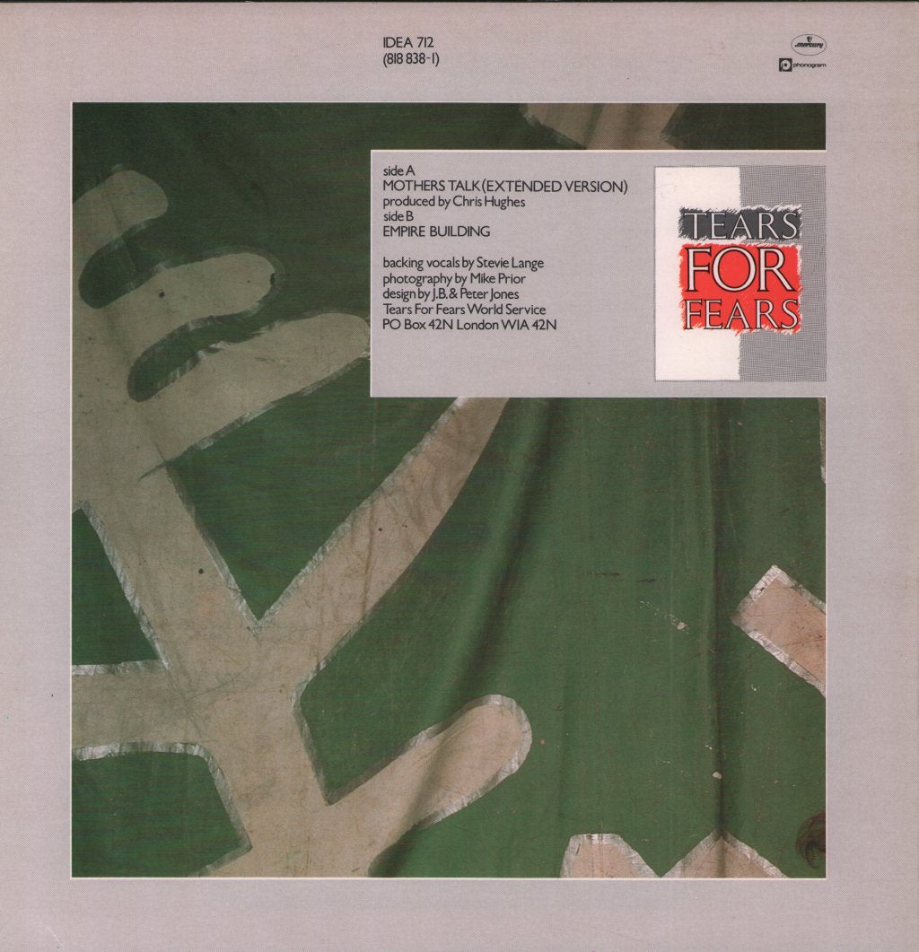 Tears For Fears - Mothers Talk - 12 Inch
