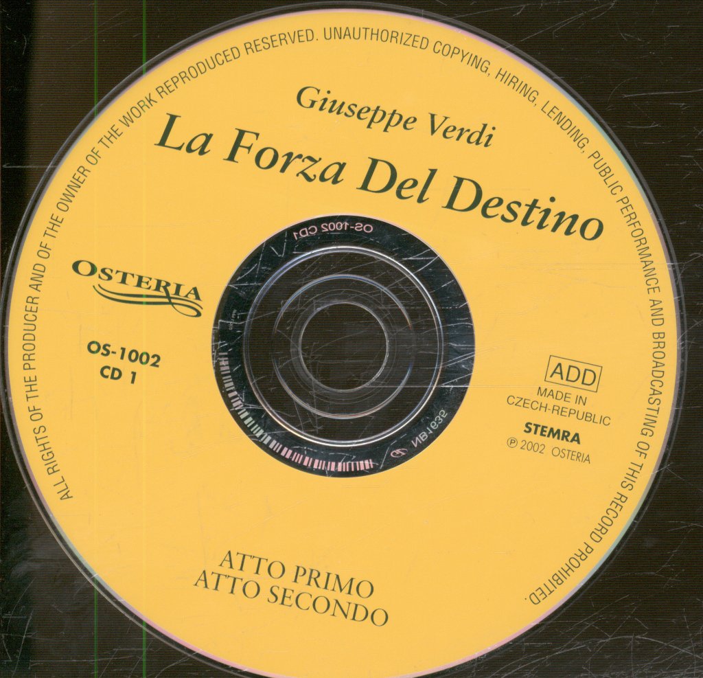 Koor En Orkest Van De Nederlandische Opera Alberto Erede - Verdi -  La Forza Del Destino - Double Cd