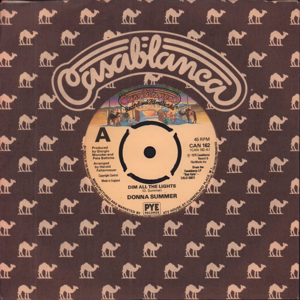 Donna Summer - Dim All The Lights - 7 Inch