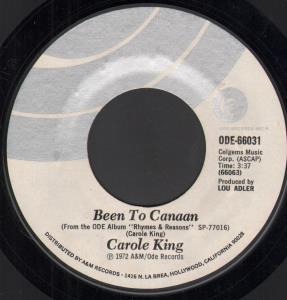 Carole King - Been To Canaan - 7 Inch