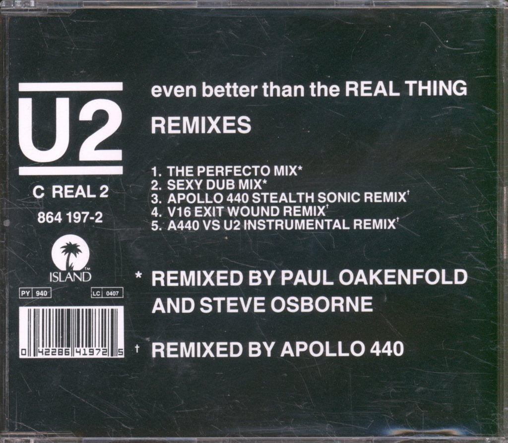 U2 - Even Better Than The Real Thing (Remixes) - Cd