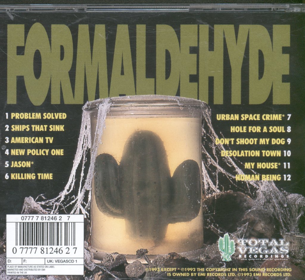 Terrorvision - Formaldehyde - Cd
