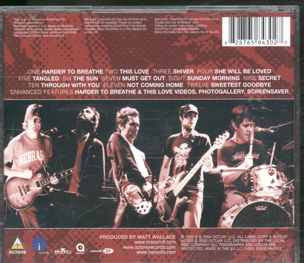 Maroon 5 - Songs About Jane - Cd