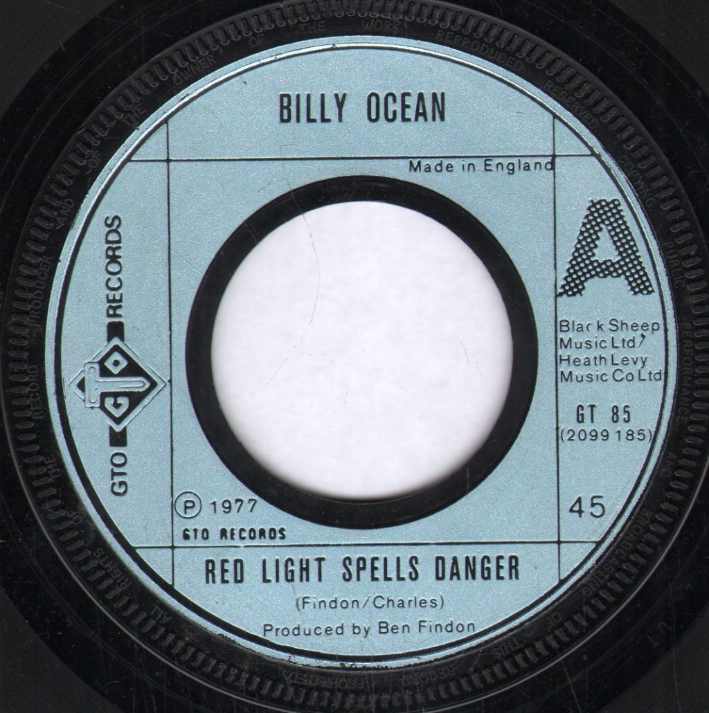 Billy Ocean - Red Light Spells Danger - 7 Inch