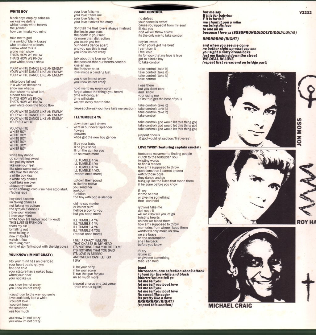 Culture Club - Kissing To Be Clever - Lp