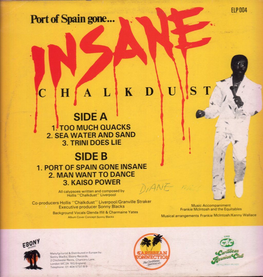 Chalkdust - Port Of Spain Gone Insane - Lp