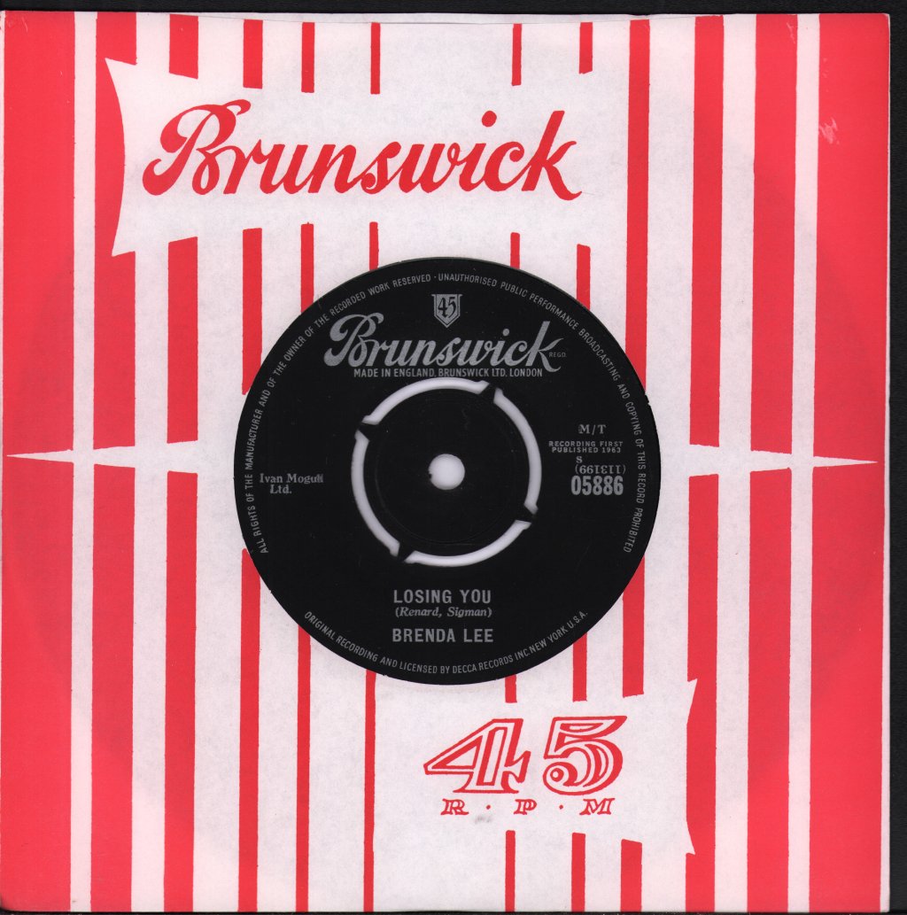 Brenda Lee - Losing You - 7 Inch