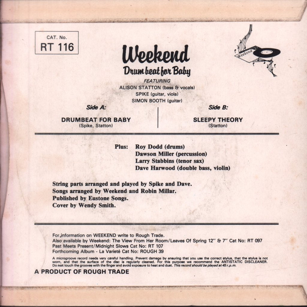 Weekend - Drum Beat For Baby - 7 Inch