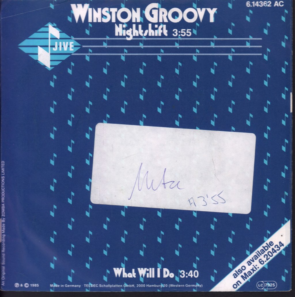Winston Groovy - Nightshift - 7 Inch