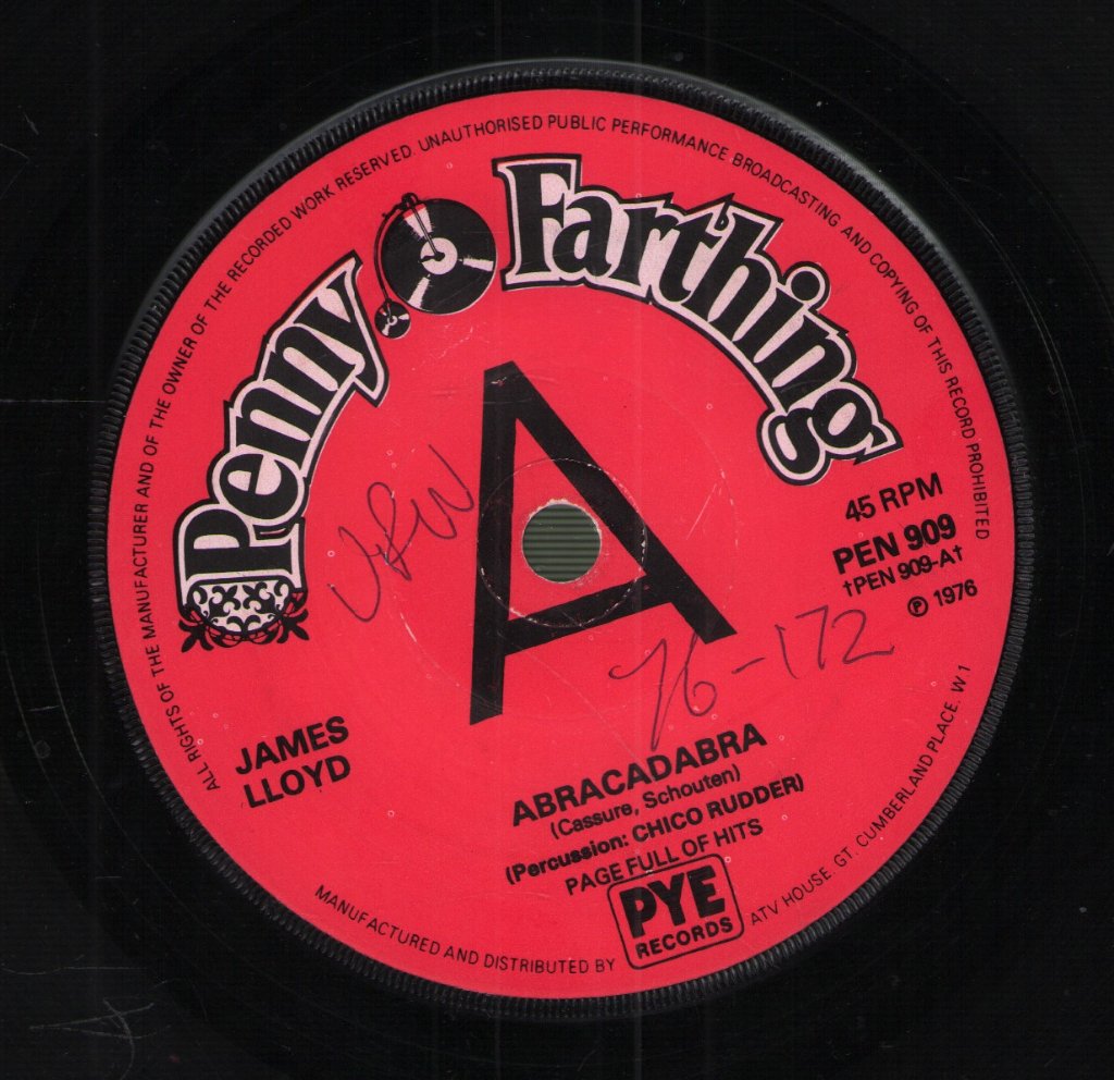 James Lloyd - Abracadabra - 7 Inch