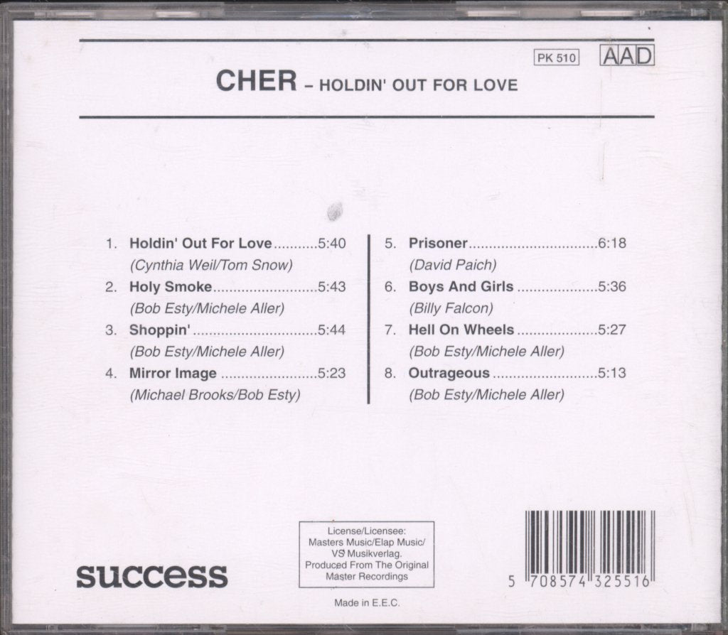 Cher - Holdin' Out For Love - Cd