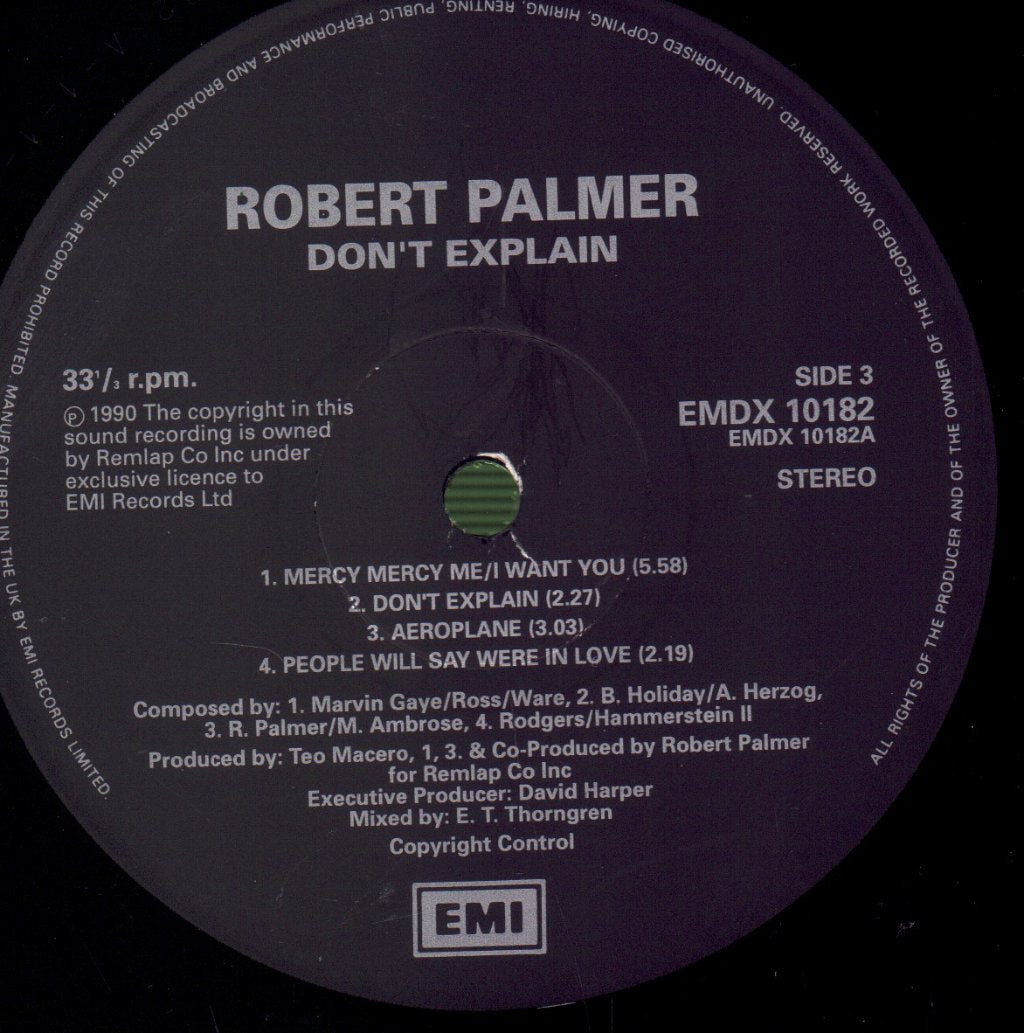 Robert Palmer - Don't Explain - Double Lp