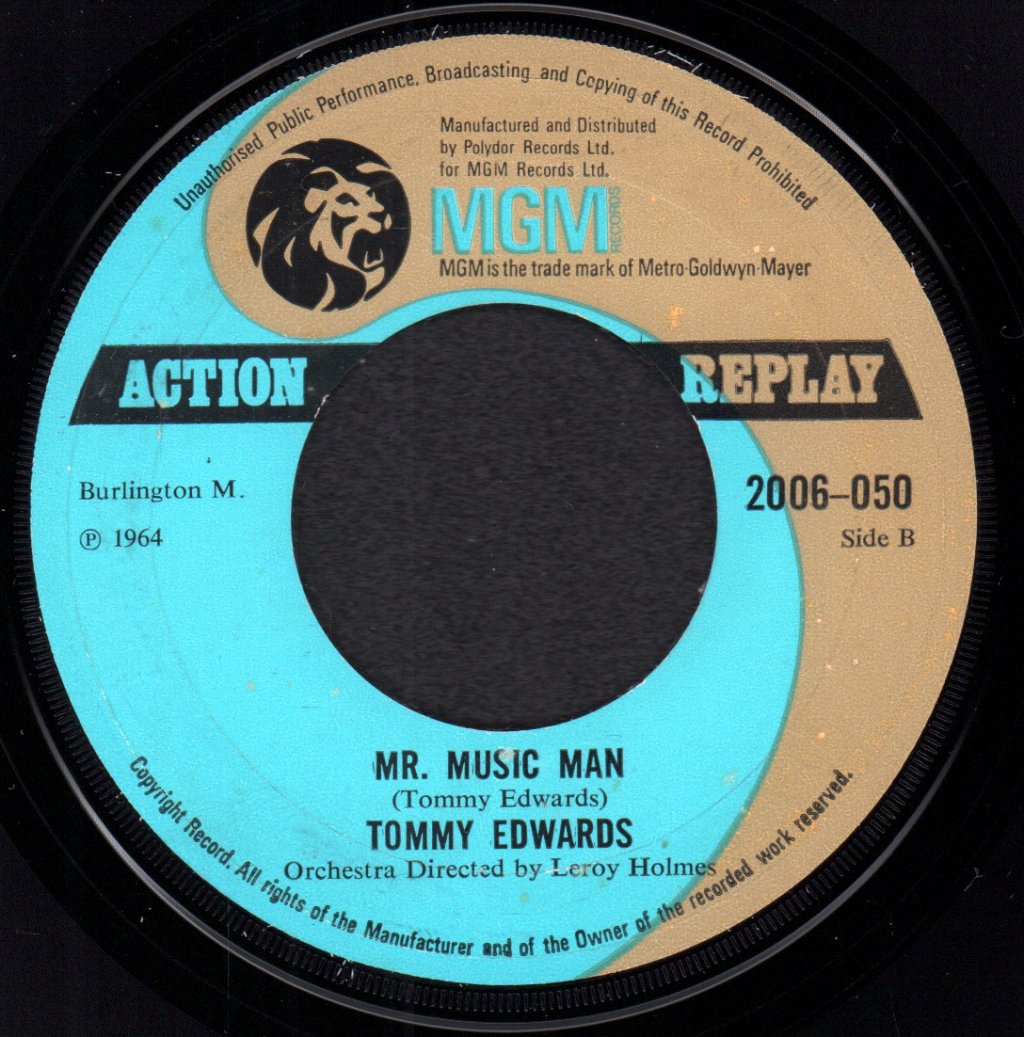 Tommy Edwards - It's All In The Game - 7 Inch