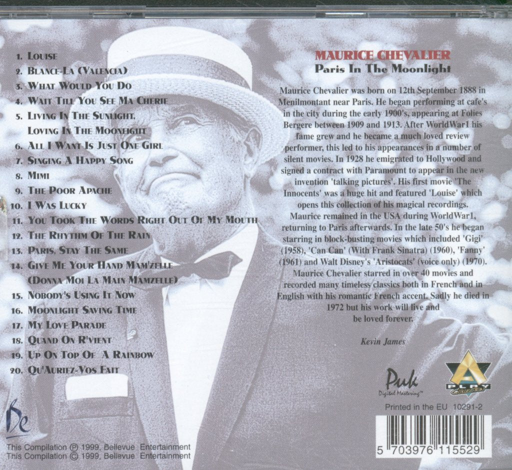 Maurice Chevalier - Paris By Moonlight - Cd