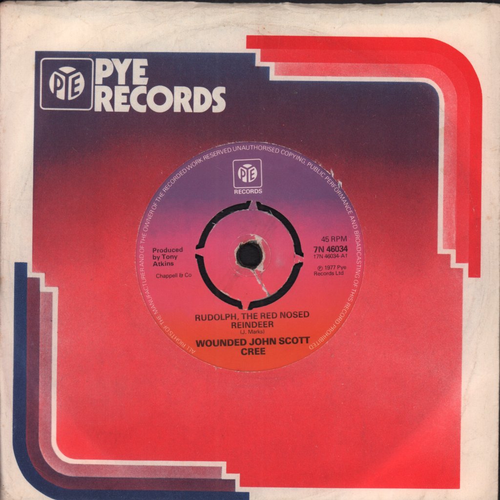 Wounded John Scott Cree - Rudolph The Red Nosed Reindeer - 7 Inch