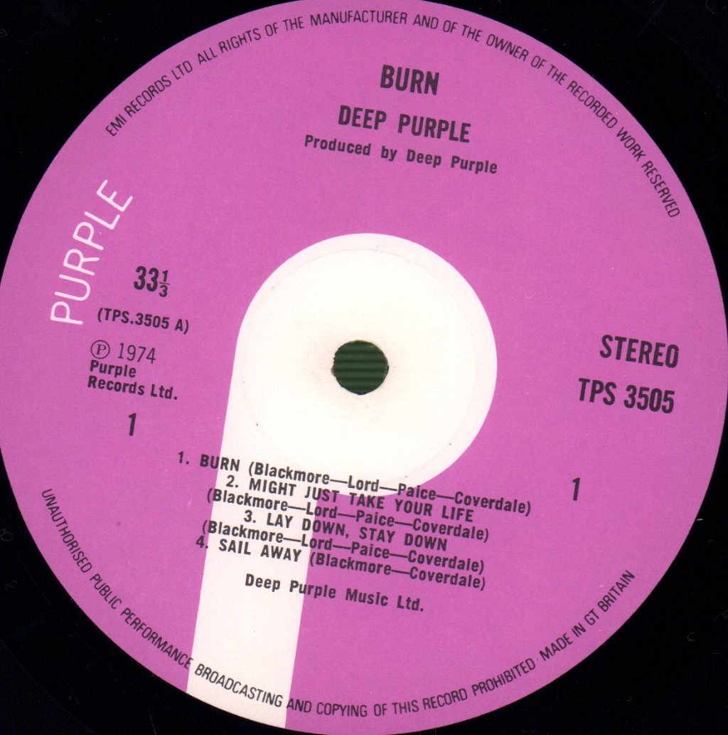 Deep Purple - Burn - Lp