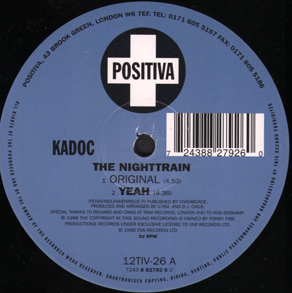 Kadoc - Nighttrain - 12 Inch