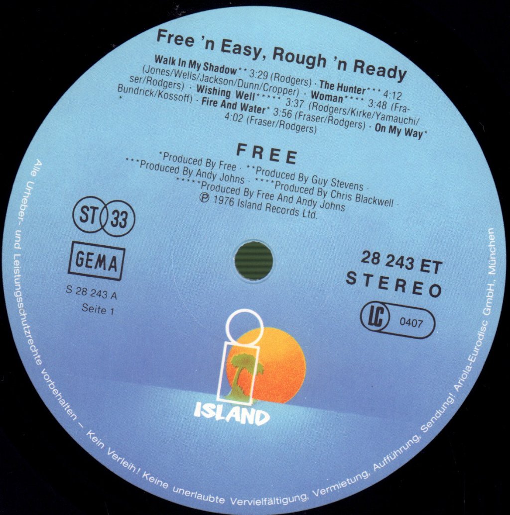 Free - Free & Easy Rough & Ready - Lp