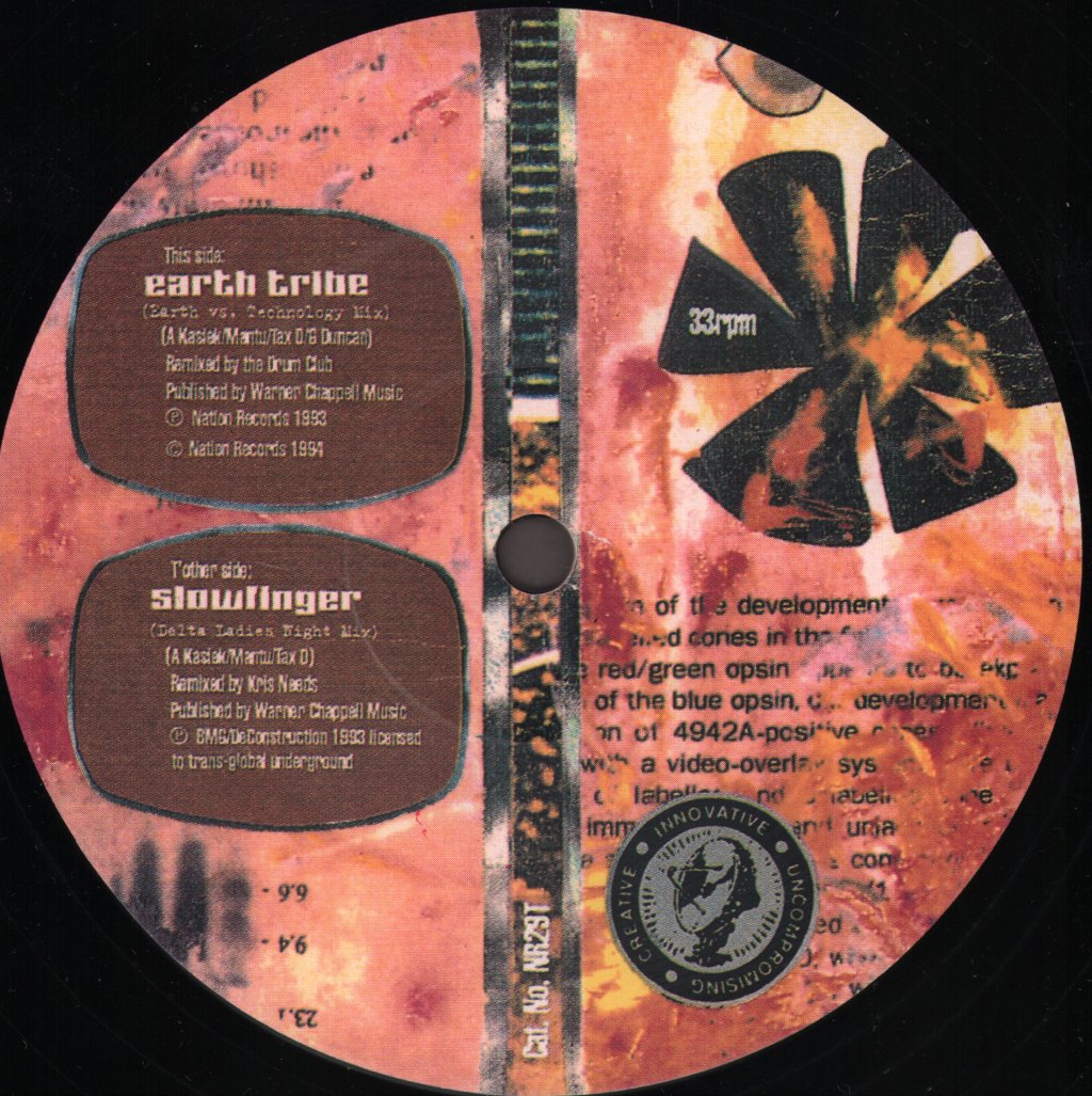 Transglobal Underground - Earth Tribe / Slowfinger - 12 Inch