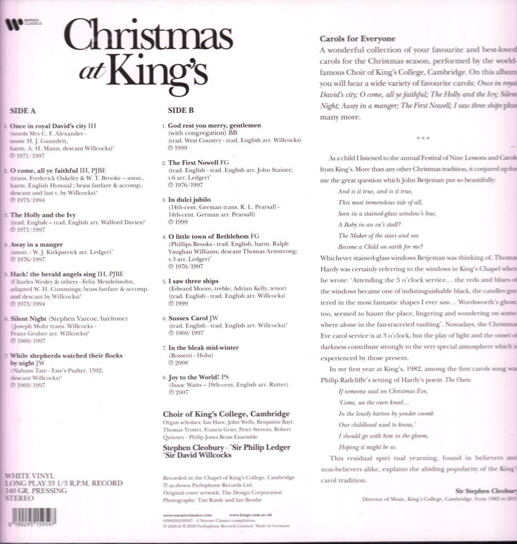 King's College Choir Of Cambridge - Christmas at King's - Lp