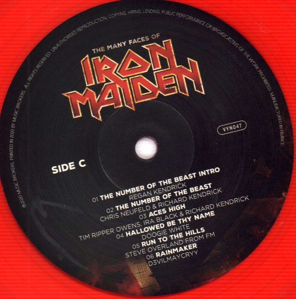 Various Artists - Many Faces Of Iron Maiden (A Journey Through The Inner World Of Iron Maiden) - Lp