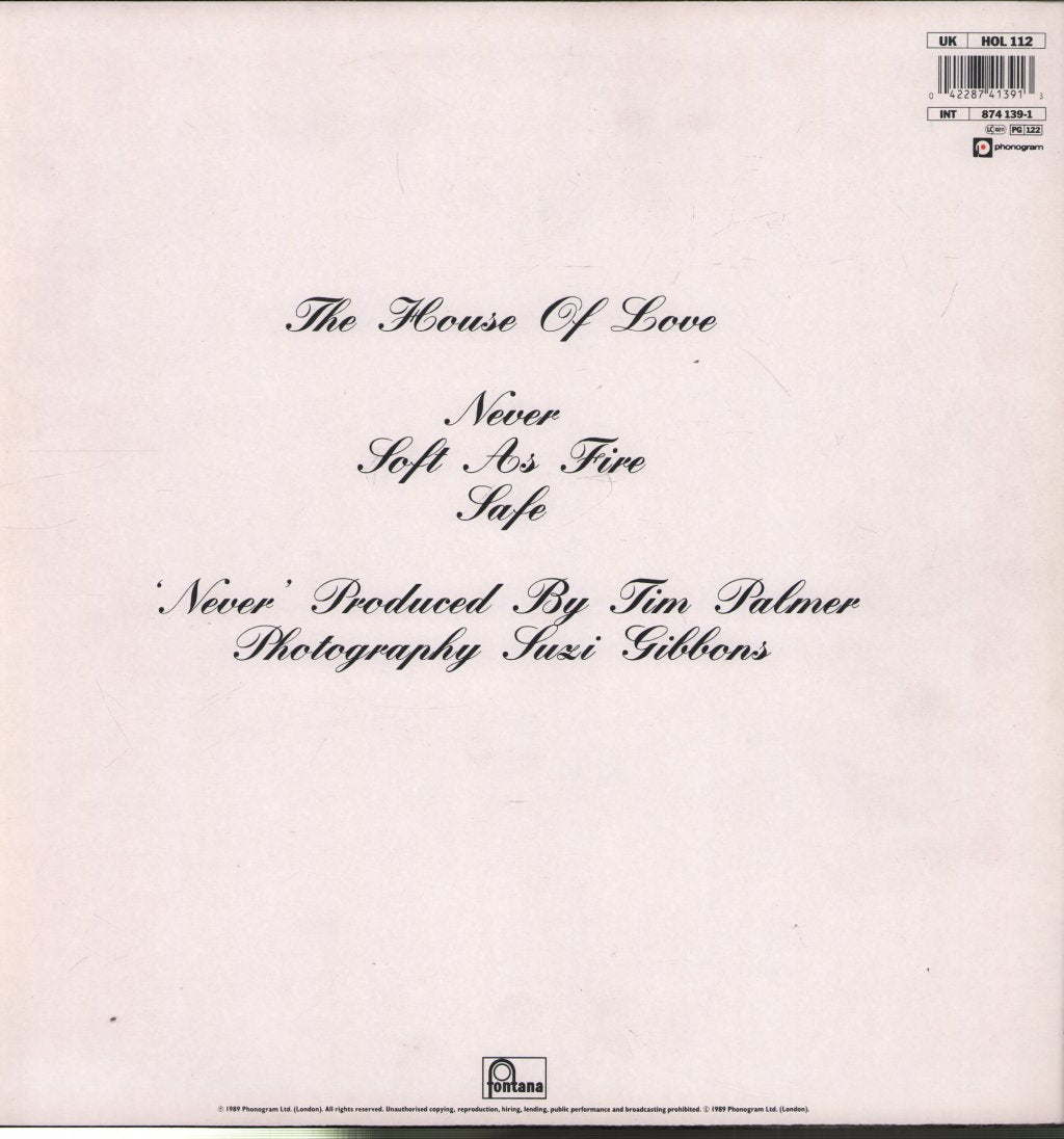 House Of Love - Never - 12 Inch