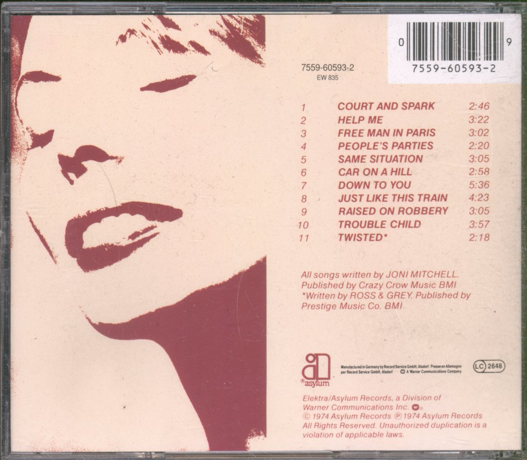 Joni Mitchell - Court And Spark - Cd
